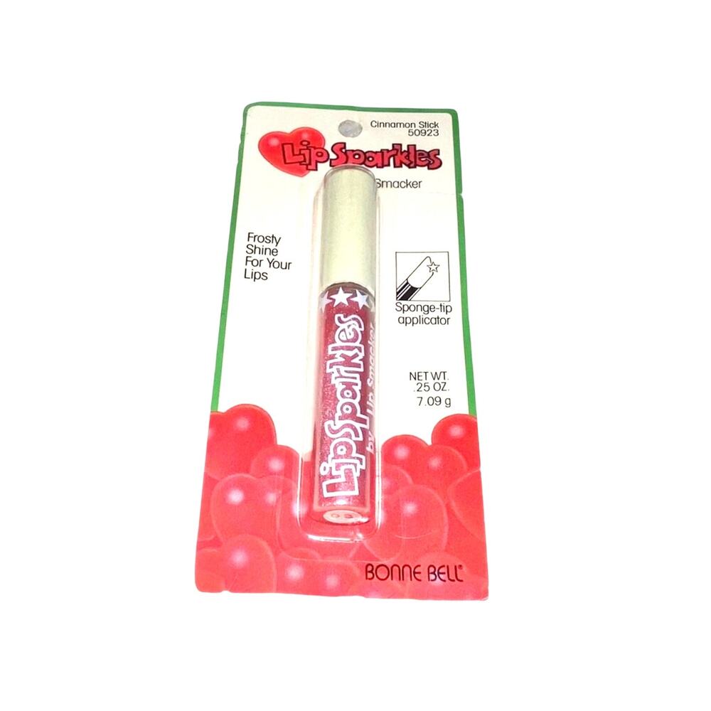 VTG 90s Bonne Bell Lip Sparkles Smackers Red Cinnamon Glitter Lip Gloss